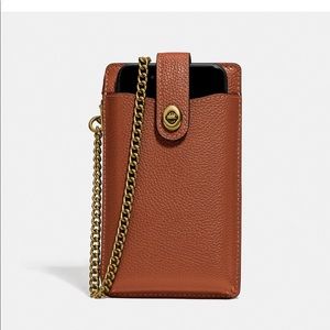 Coach leather phone crossbody.